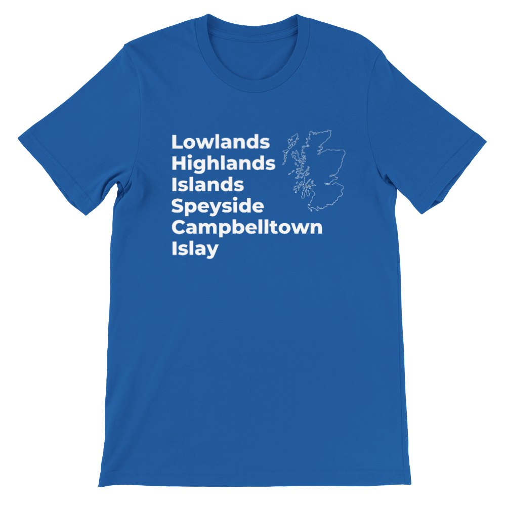 Scottish Whisky Regions T-shirt