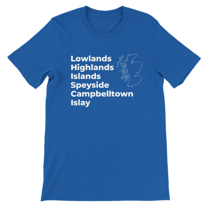 Scottish Whisky Regions T-shirt